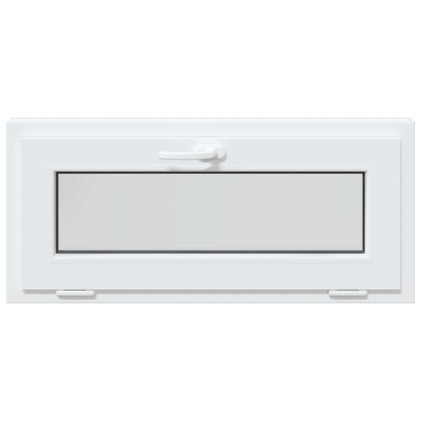 Kældervindue RISOR 90 x 40 cm PVC og glas Hvid