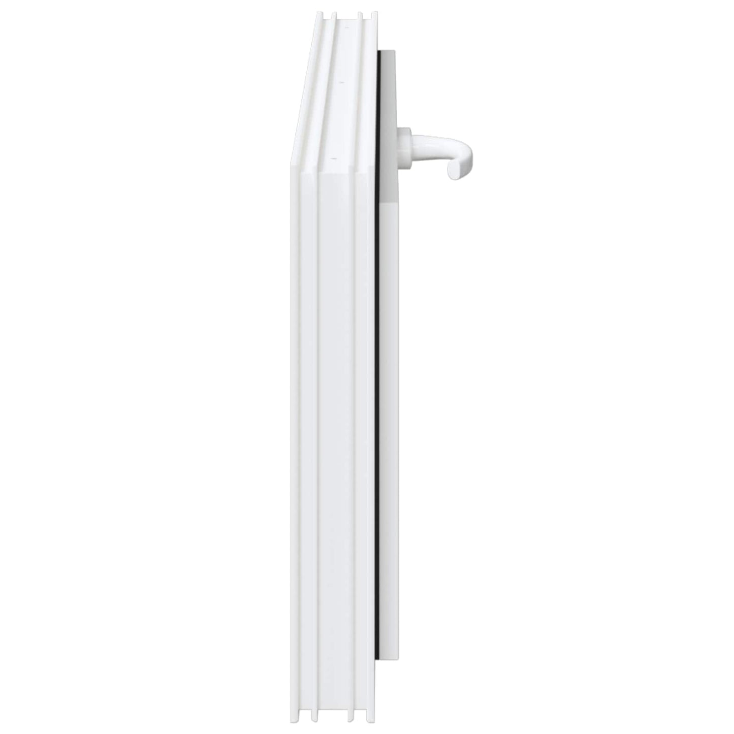 Kældervindue RISOR 90 x 40 cm PVC og glas Hvid
