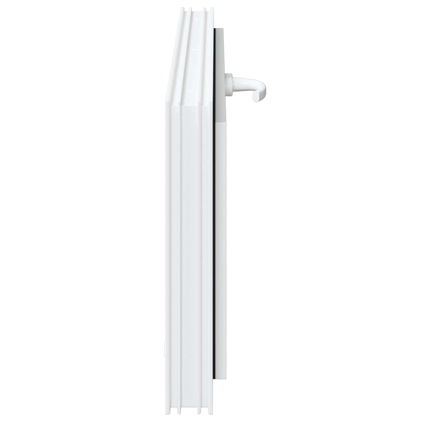 Kældervindue RISOR 100 x 40 cm PVC og glas Hvid