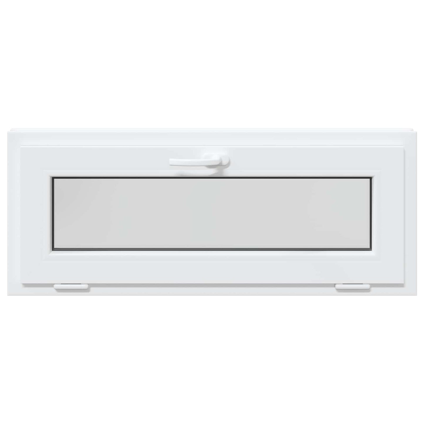 Kældervindue RISOR 110 x 40 cm PVC og glas Hvid