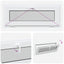 Kældervindue RISOR 110 x 40 cm PVC og glas Hvid