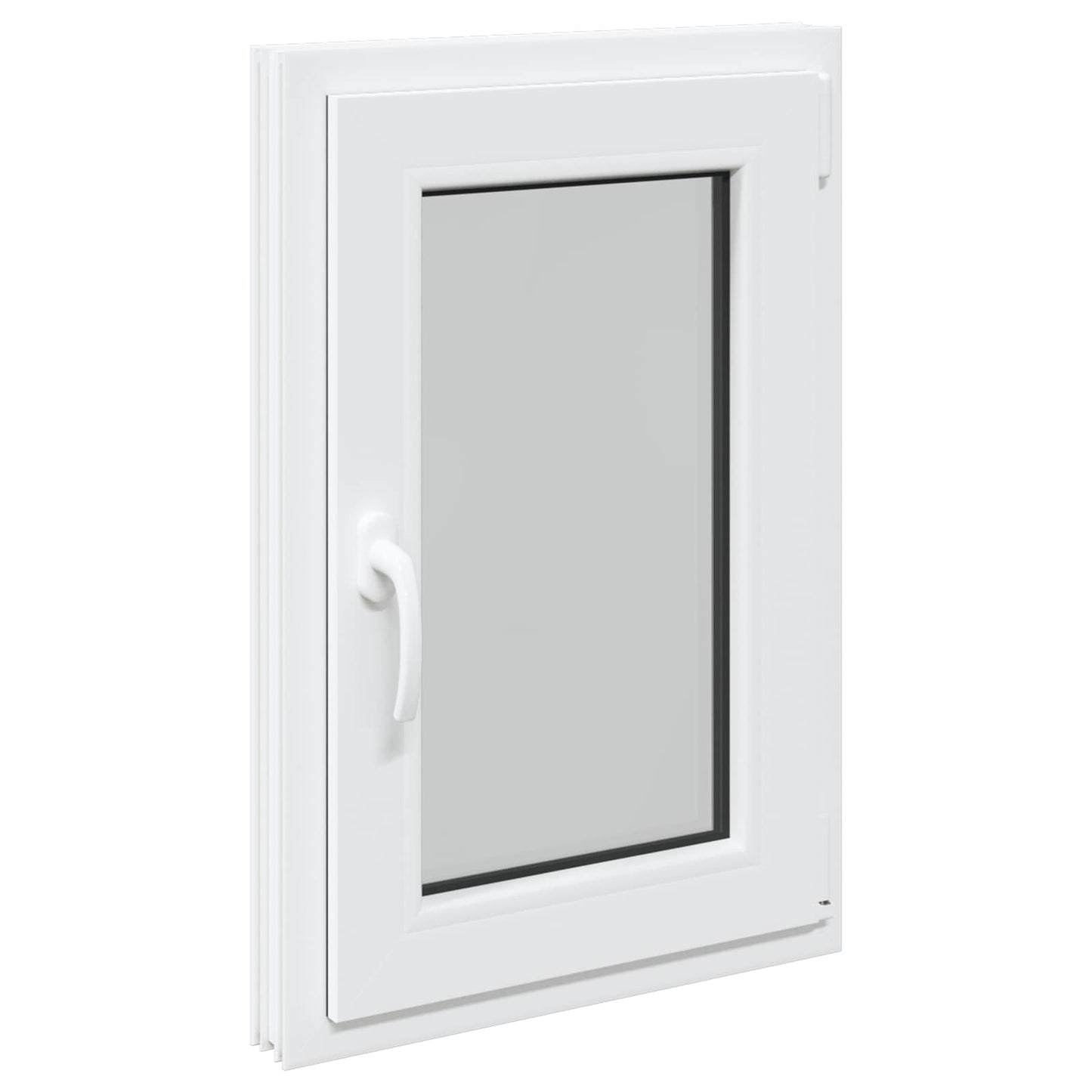 Kældervindue RISOR 50 x 75 cm PVC og glas Hvid