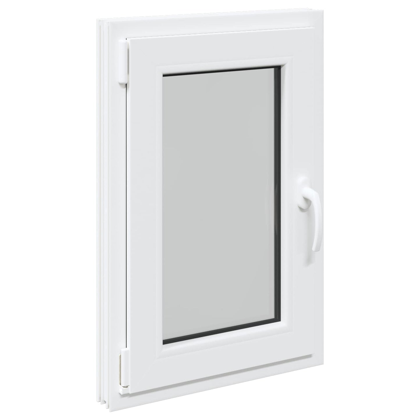 Kældervindue RISOR 50 x 75 cm PVC og glas Hvid