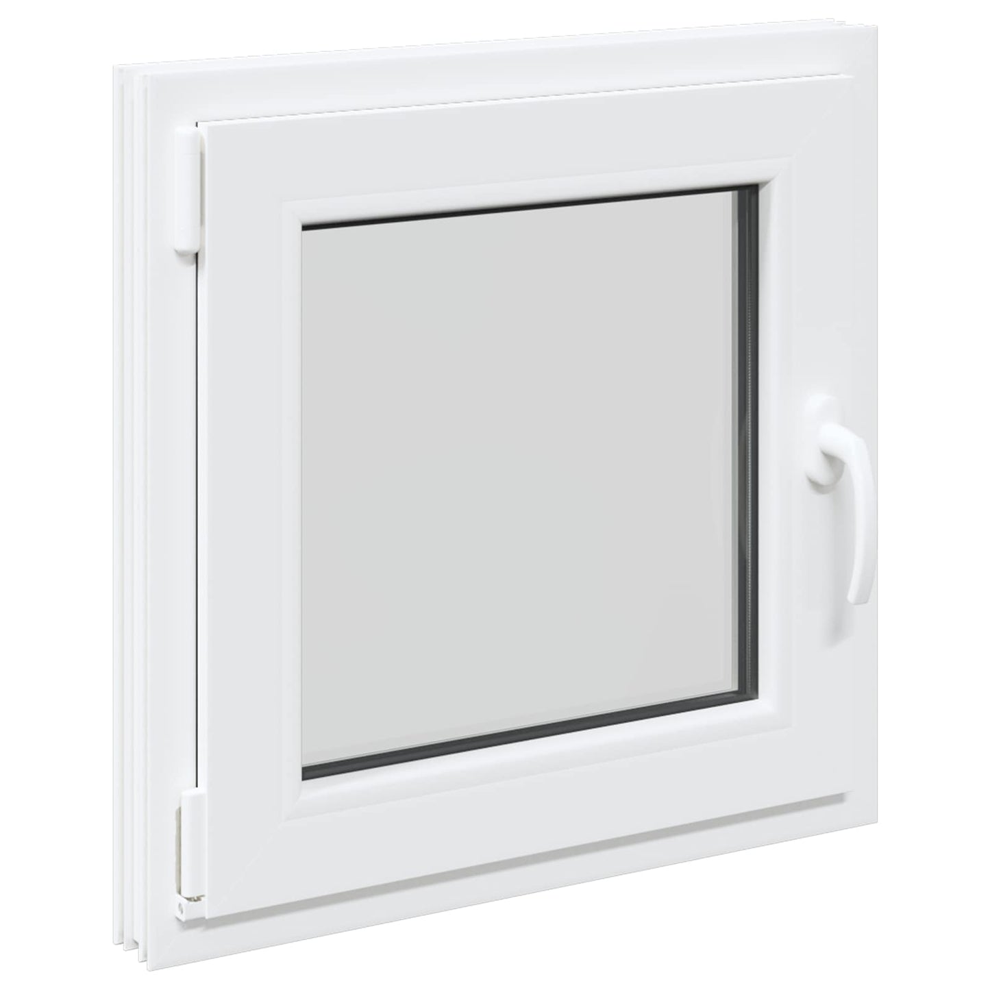 Kældervindue RISOR 60 x 60 cm PVC og glas Hvid