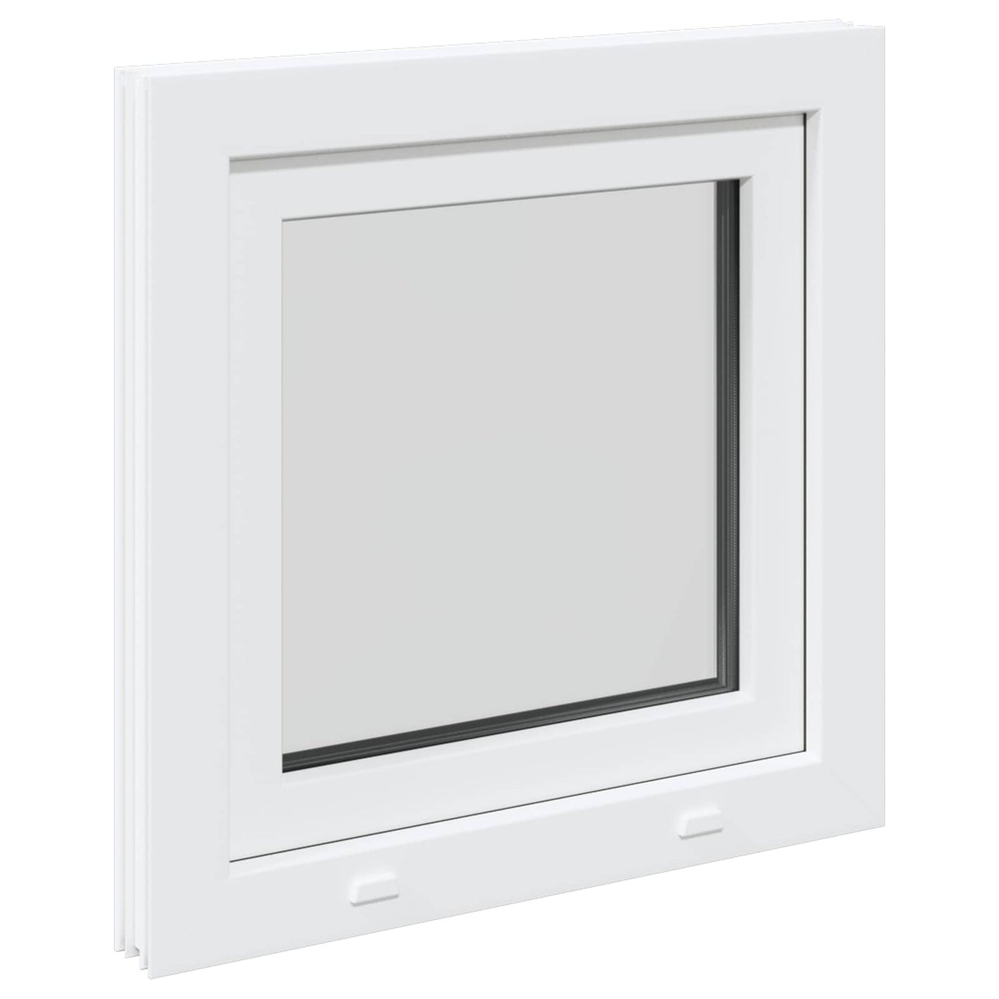 Kældervindue RISOR 60 x 60 cm PVC og glas Hvid