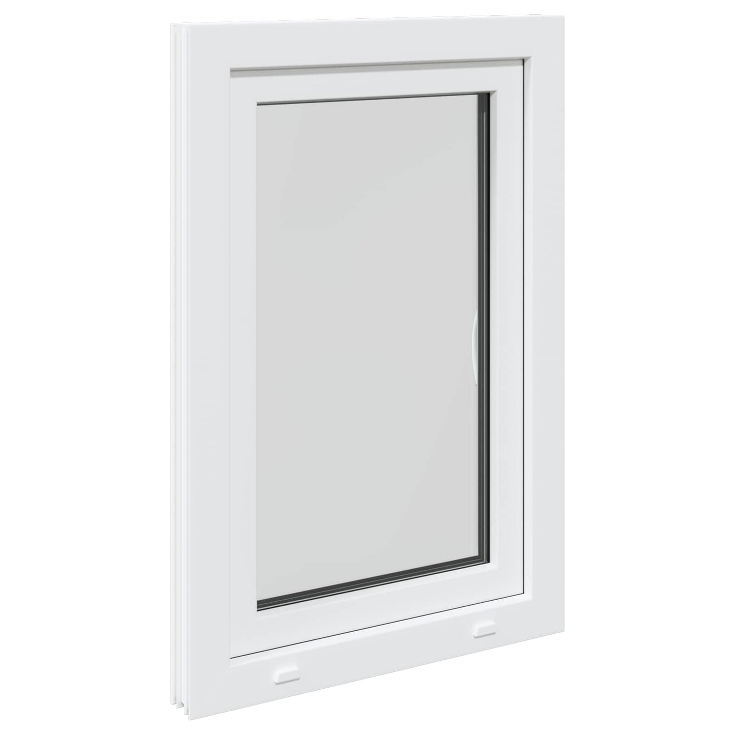 Kældervindue RISOR 60 x 100 cm PVC og glas Hvid