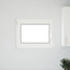Kældervindue RISOR 80 x 60 cm PVC og glas Hvid