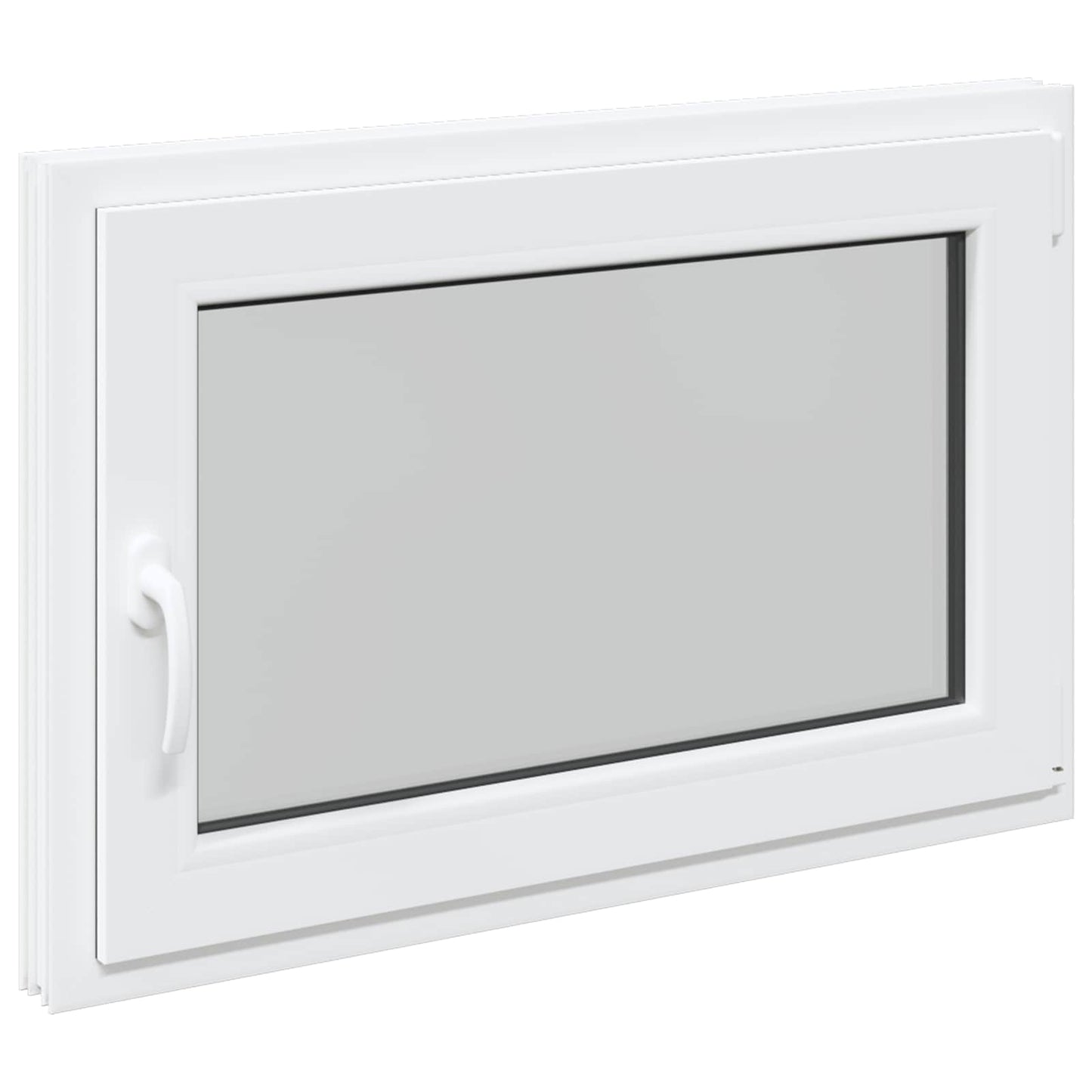 Kældervindue RISOR 90 x 60 cm PVC og glas Hvid