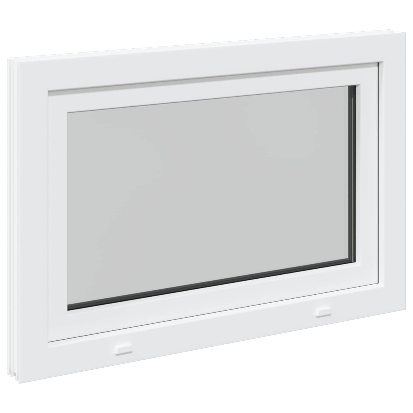 Kældervindue RISOR 100 x 50 cm PVC og glas Hvid