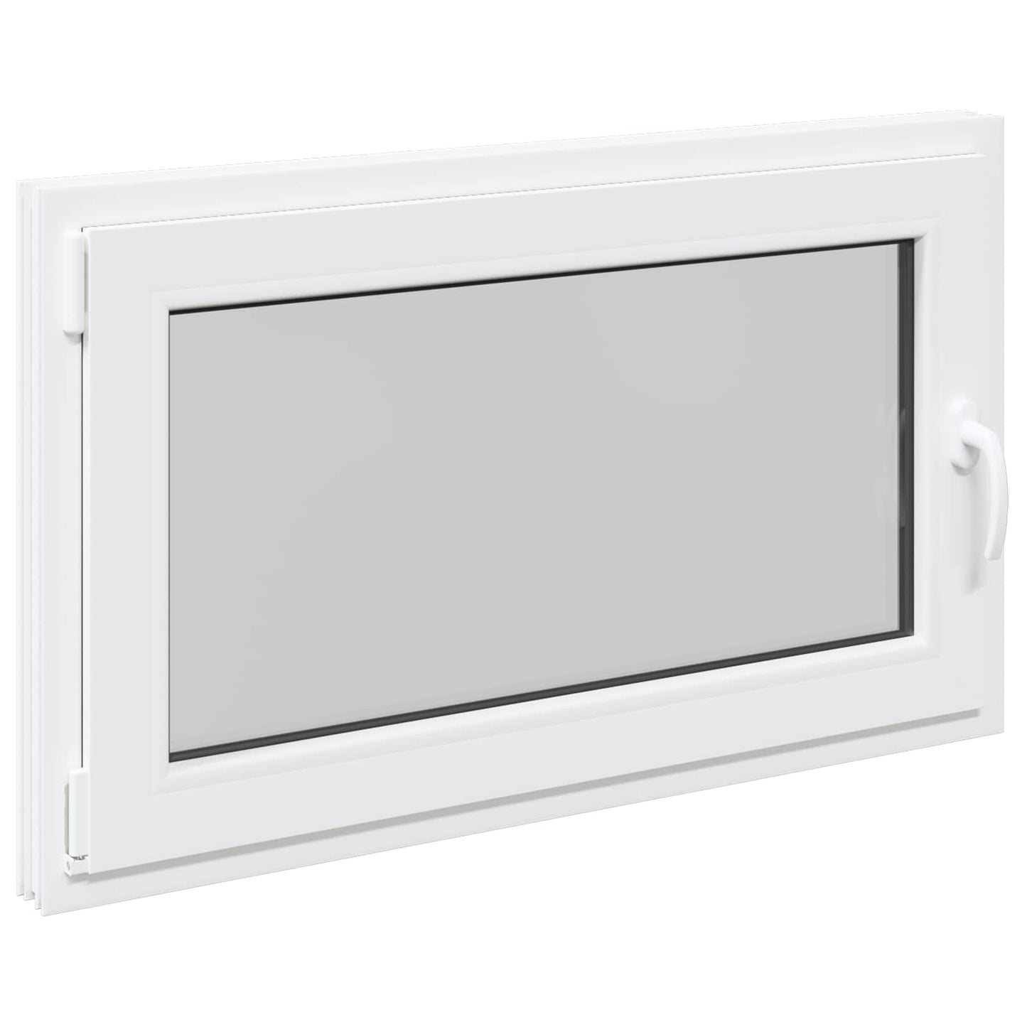 Kældervindue RISOR 100 x 60 cm PVC og glas Hvid