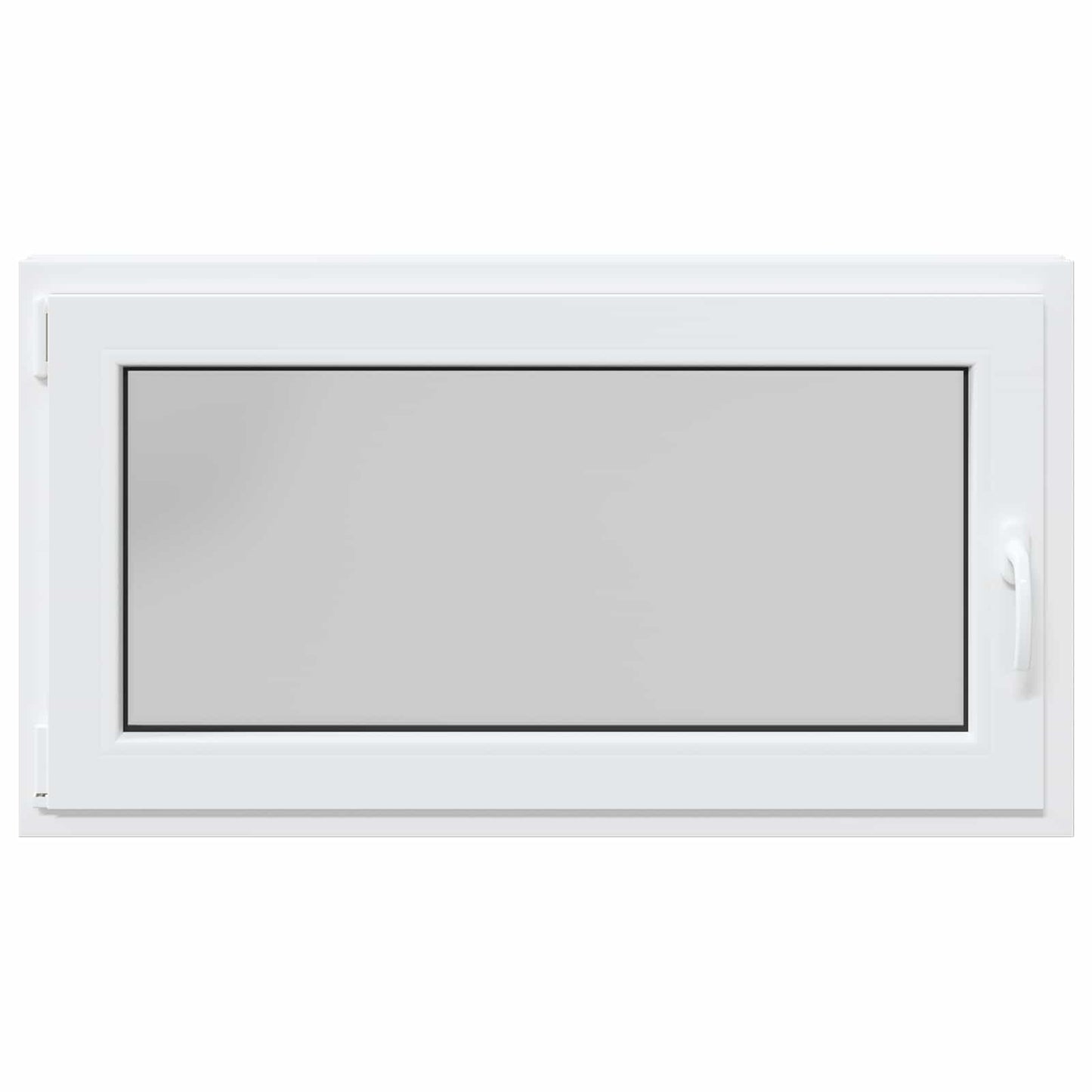 Kældervindue RISOR 110 x 50 cm PVC og glas Hvid