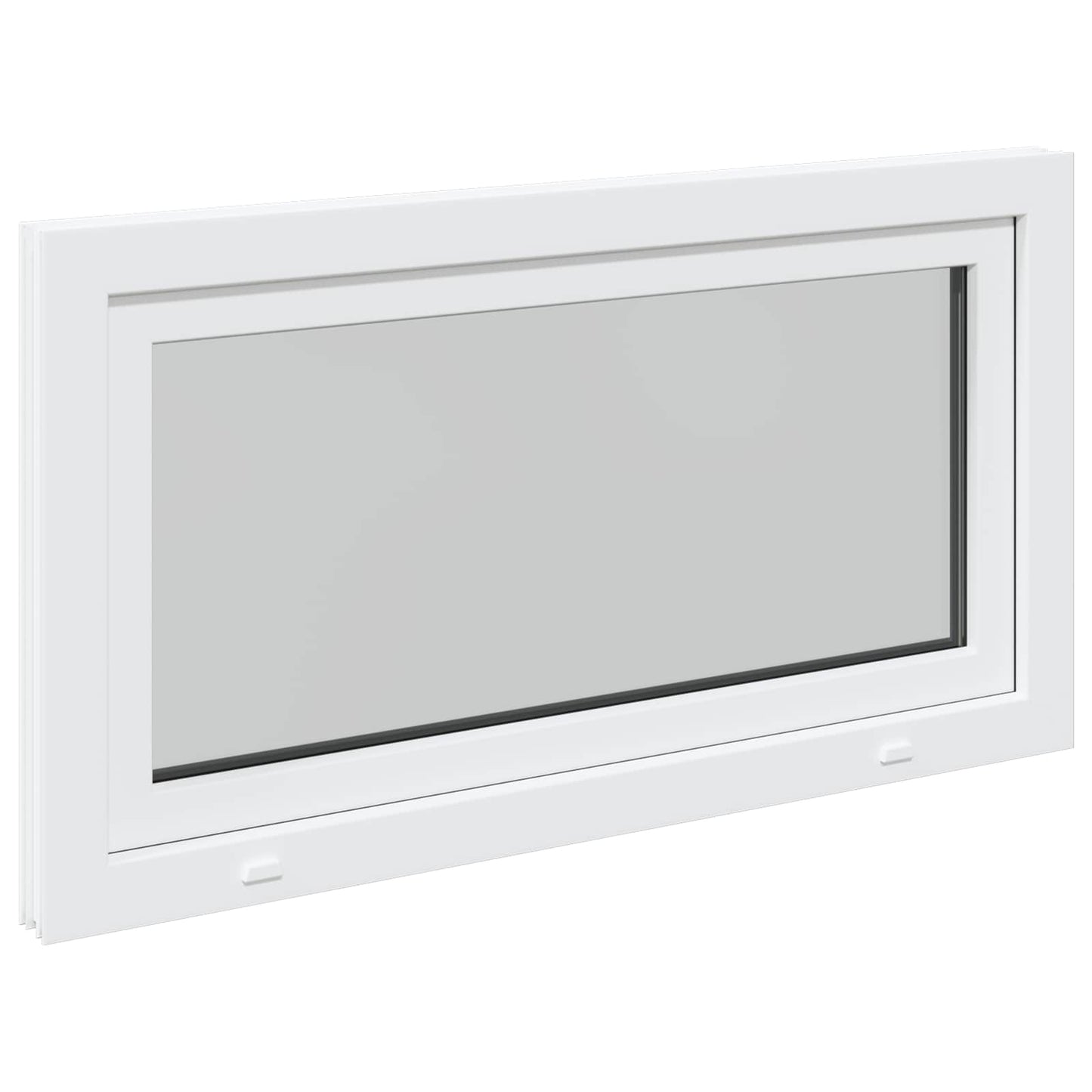 Kældervindue RISOR 110 x 60 cm PVC og glas Hvid
