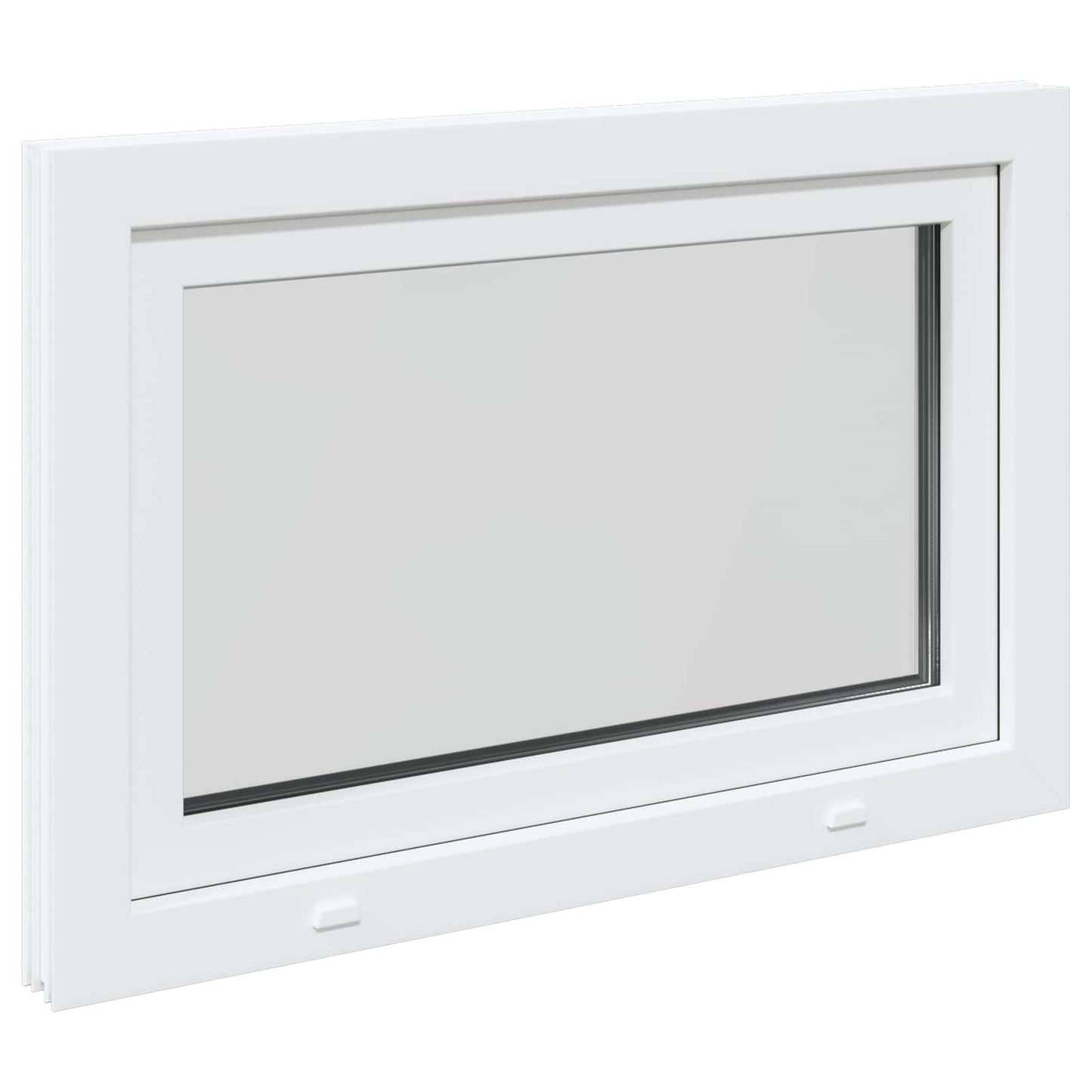 Kældervindue RISOR 110 x 70 cm PVC og glas Hvid