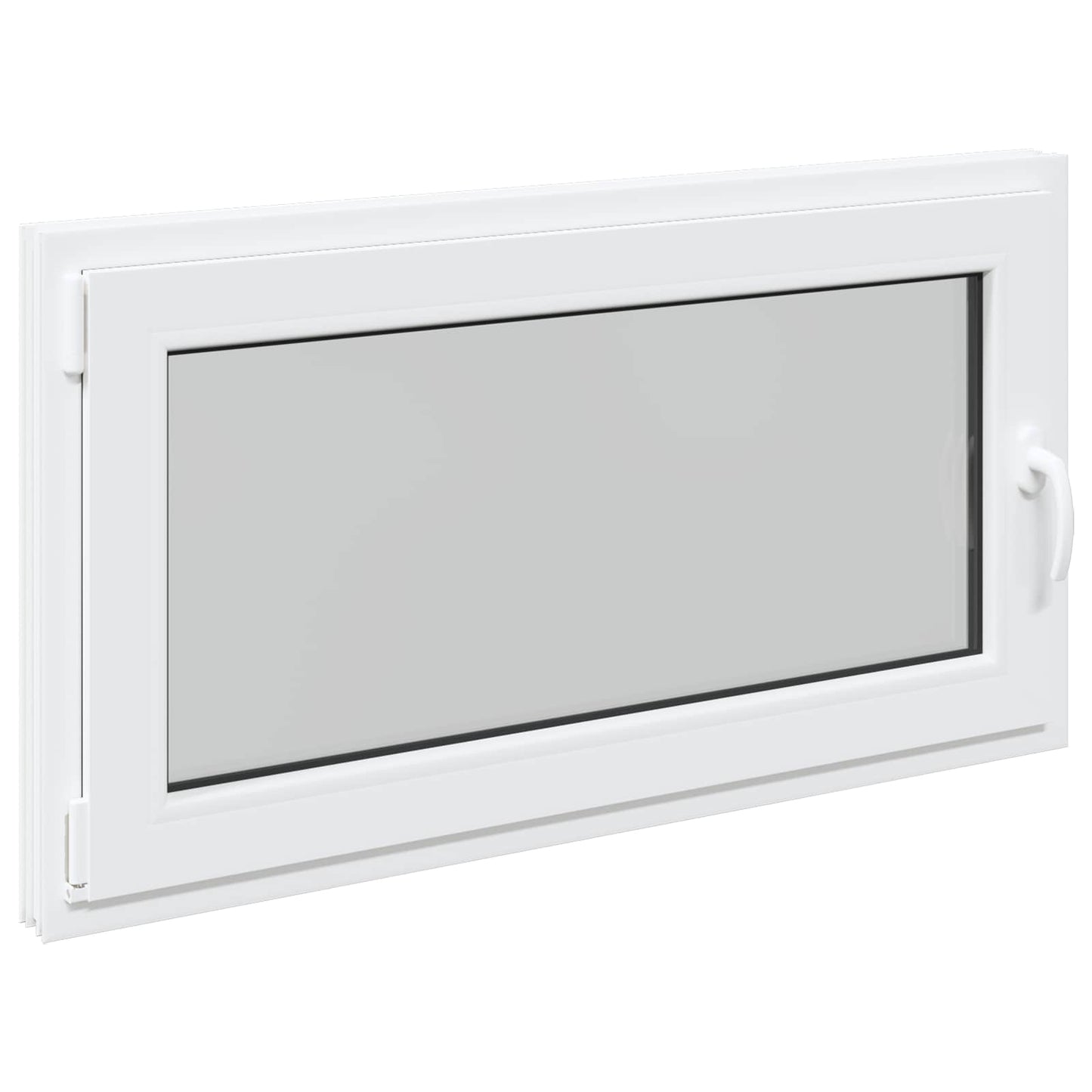 Kældervindue RISOR 110 x 70 cm PVC og glas Hvid