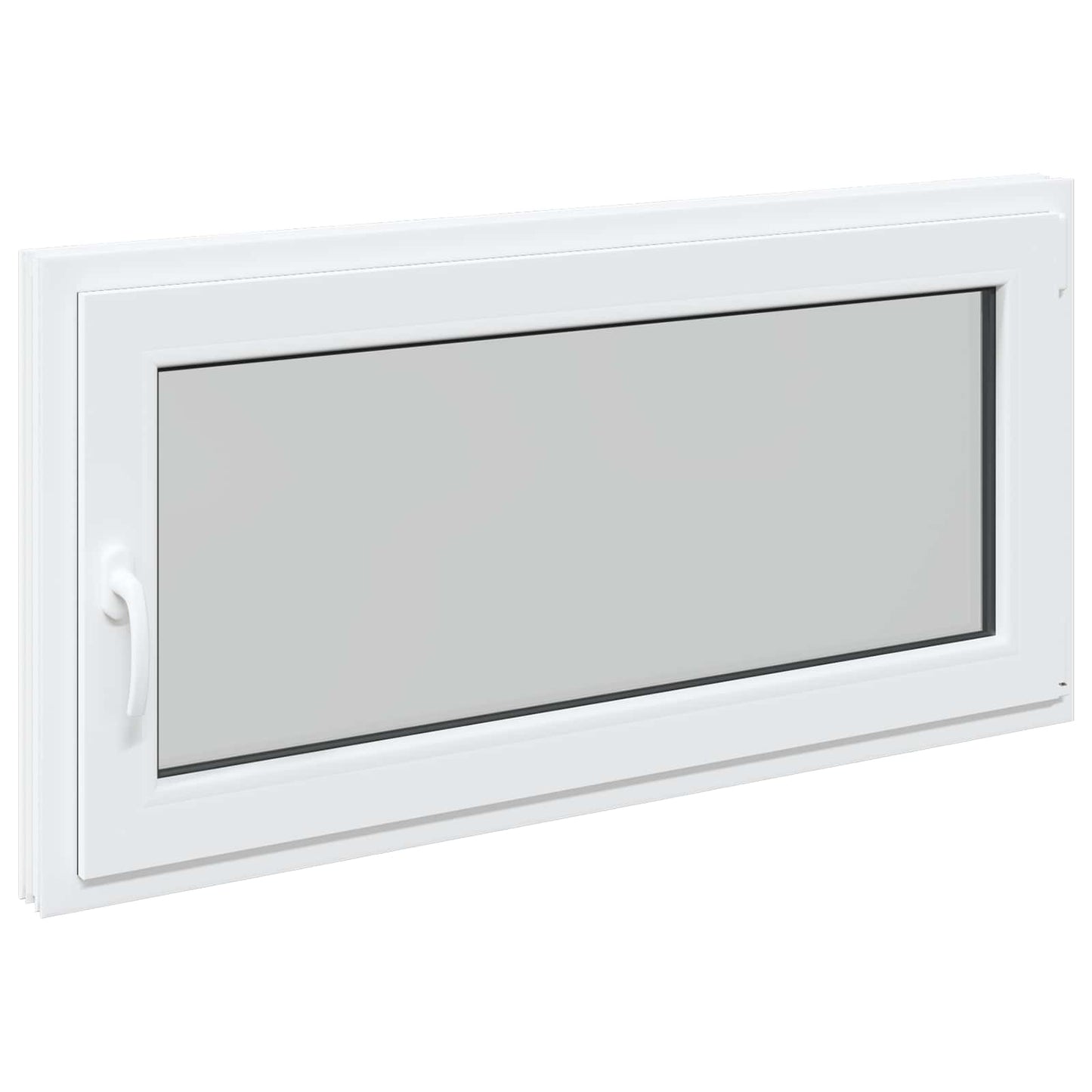 Kældervindue RISOR 120 x 60 cm PVC og glas Hvid