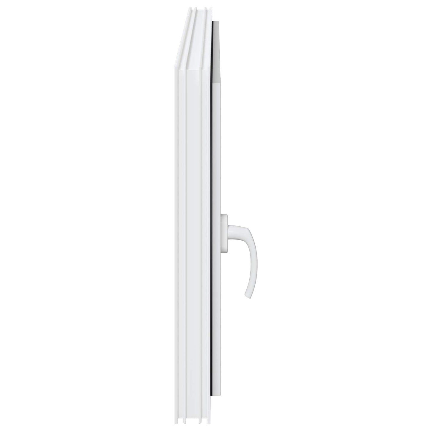 Kældervindue RISOR 120 x 60 cm PVC og glas Hvid