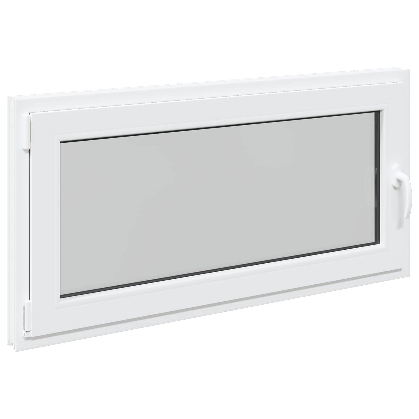 Kældervindue RISOR 120 x 60 cm PVC og glas Hvid