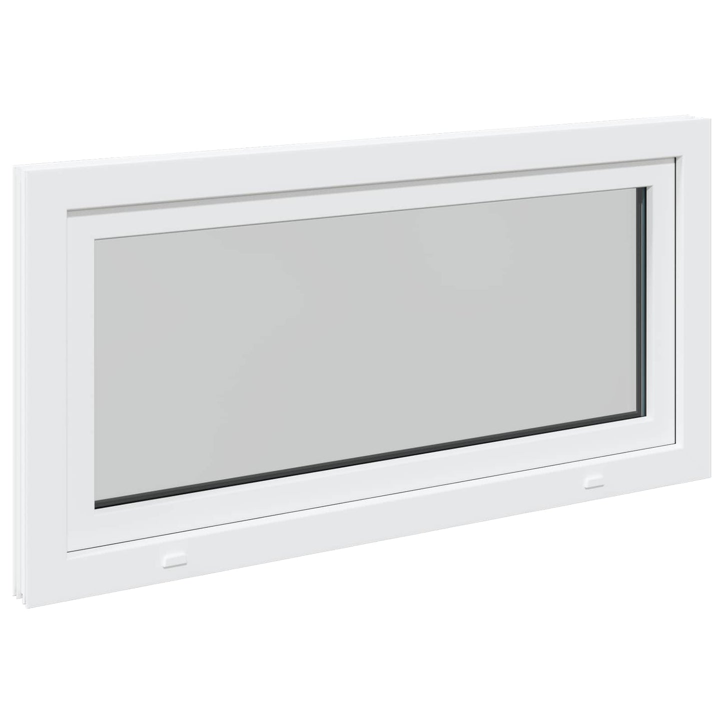 Kældervindue RISOR 120 x 60 cm PVC og glas Hvid