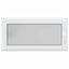 Kældervindue RISOR 120 x 60 cm PVC og glas Hvid