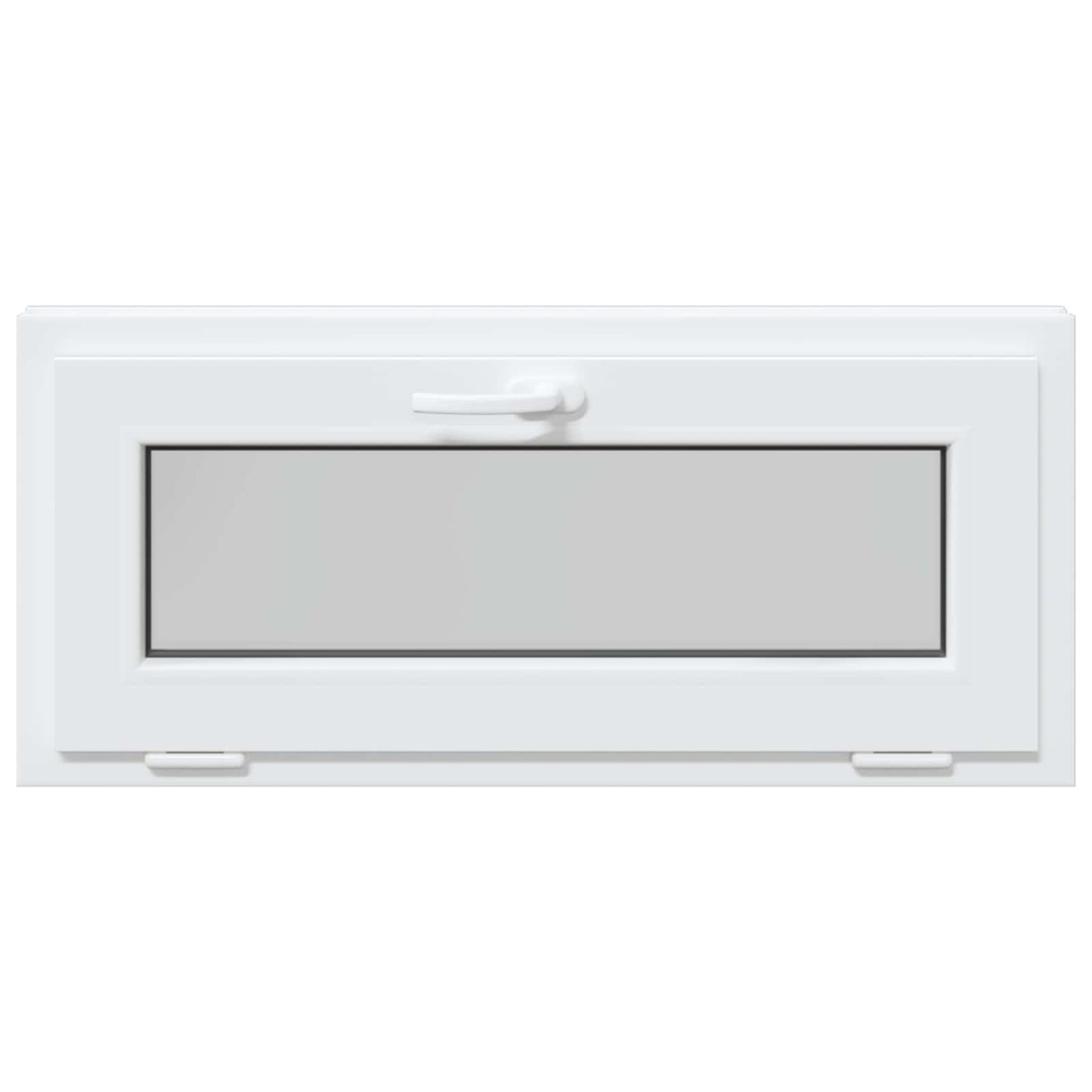 Kældervindue RISOR 90 x 40 cm PVC og glas Hvid