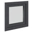 Kældervindue RISOR 50 x 50 cm PVC og glas Antracit