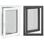 Kældervindue RISOR 60 x 90 cm PVC og glas Antracit