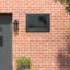 Kældervindue RISOR 80 x 50 cm PVC og glas Antracit