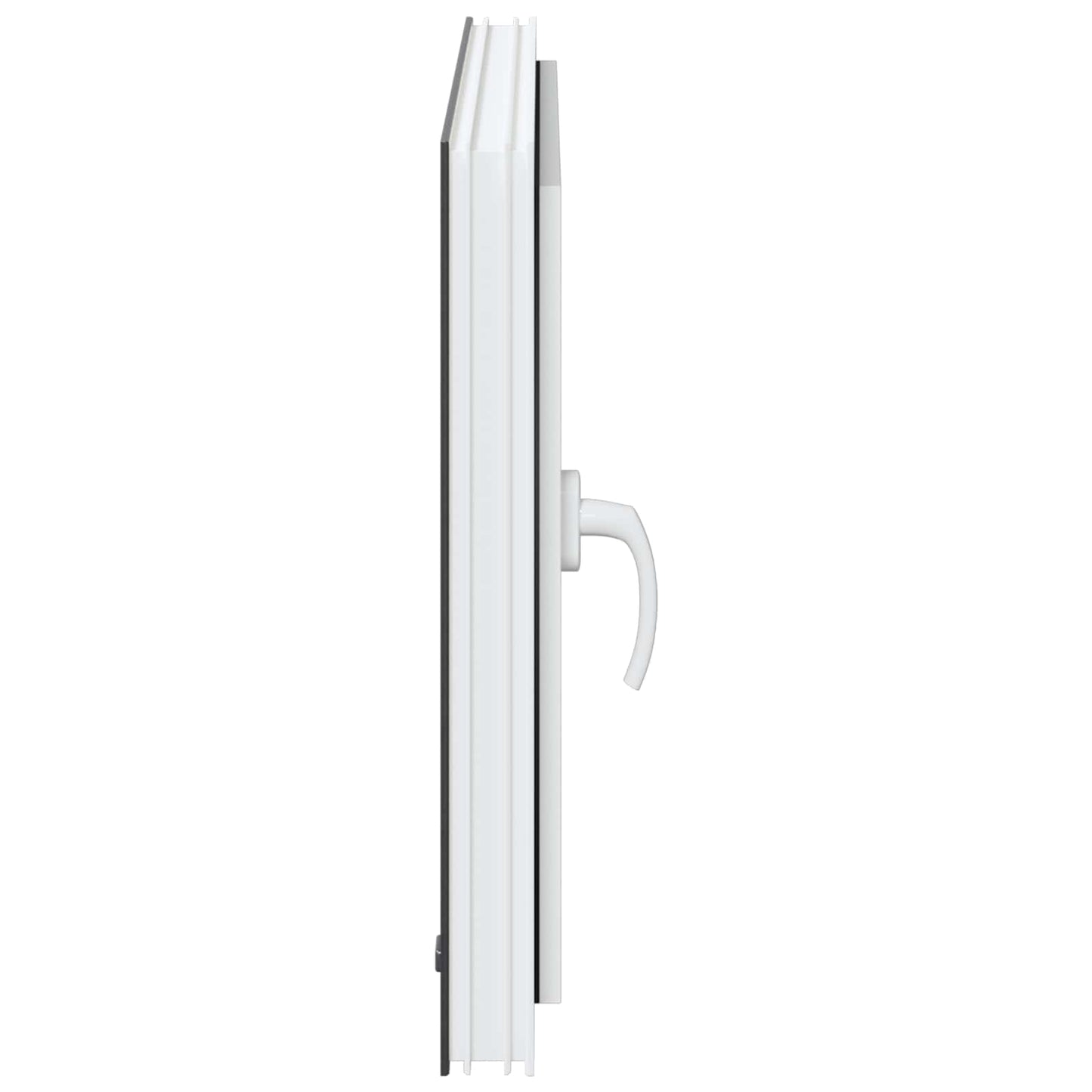 Kældervindue RISOR 80 x 60 cm PVC og glas Antracit