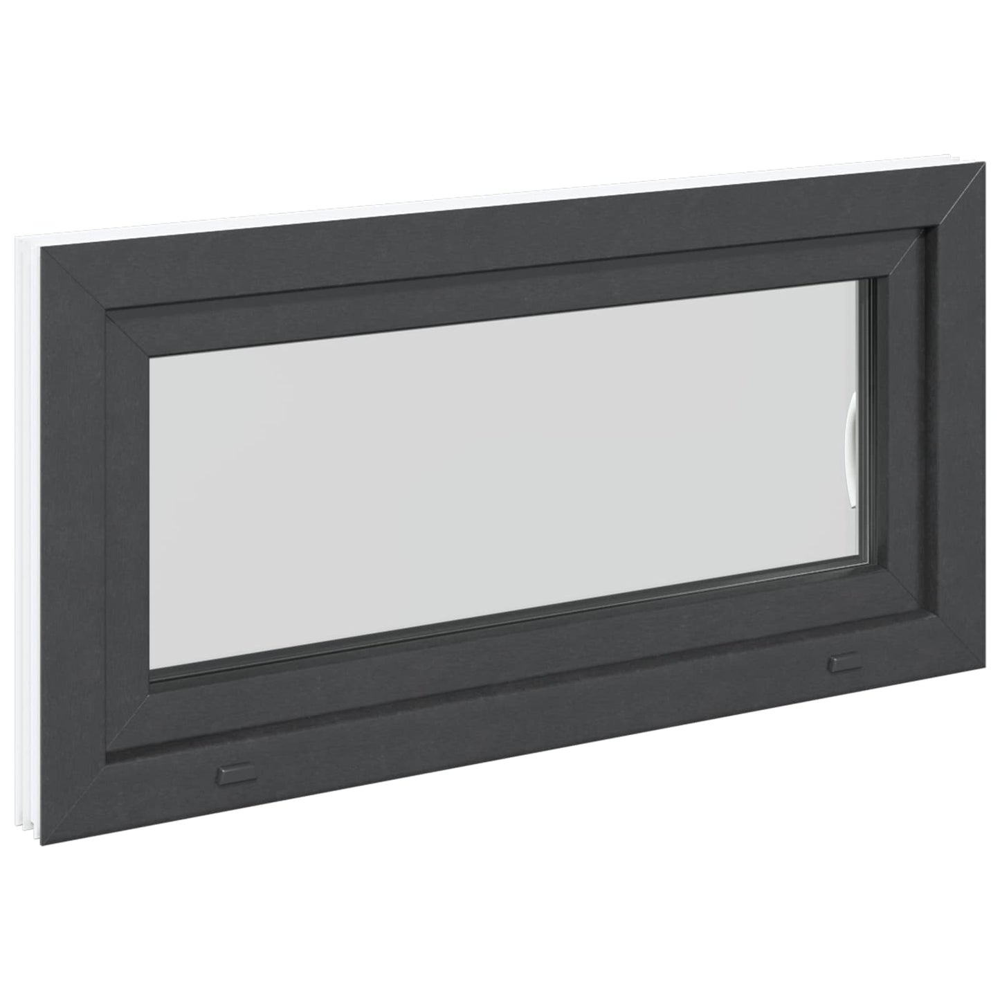 Kældervindue RISOR 100 x 50 cm PVC og glas Antracit