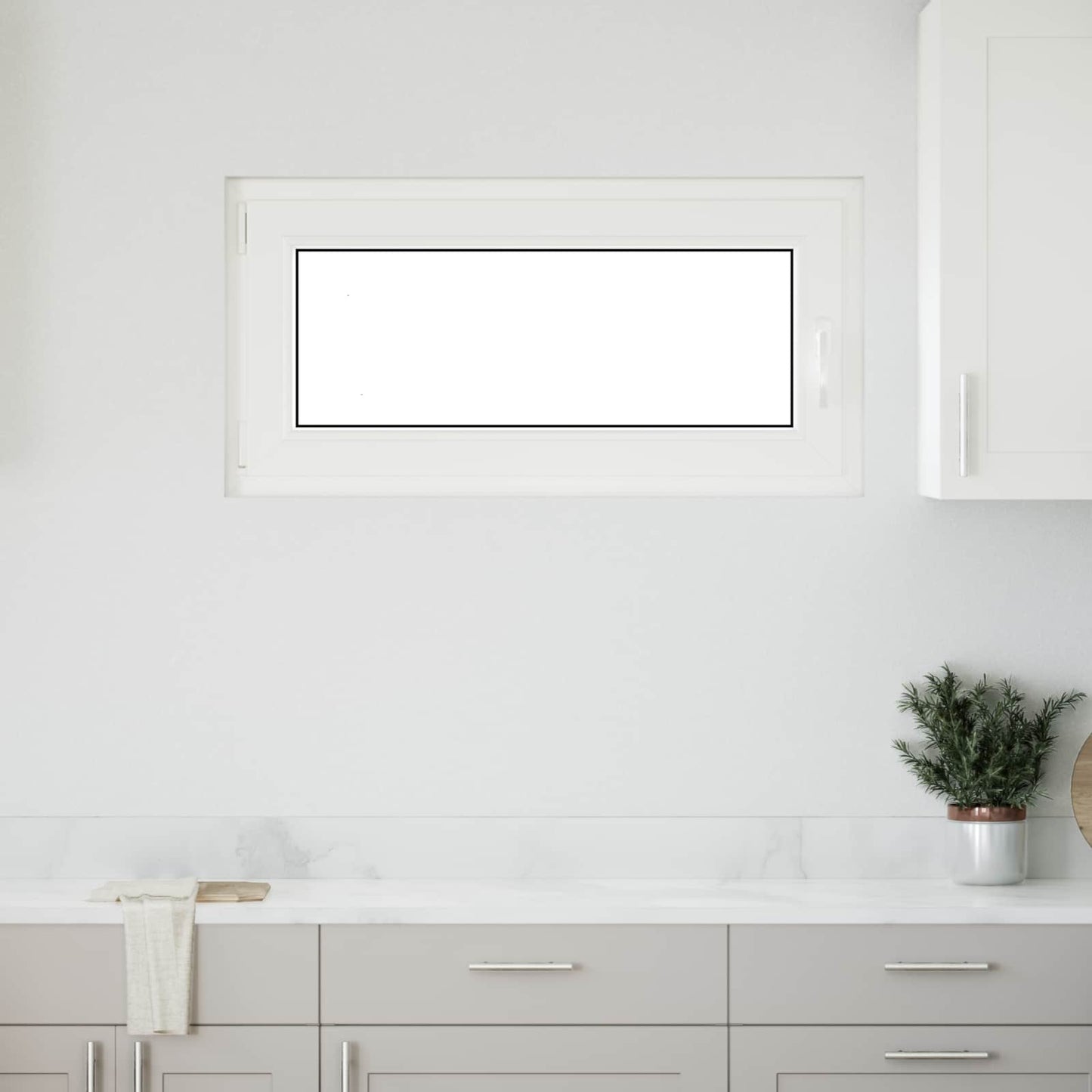 Kældervindue RISOR 100 x 50 cm PVC og glas Antracit