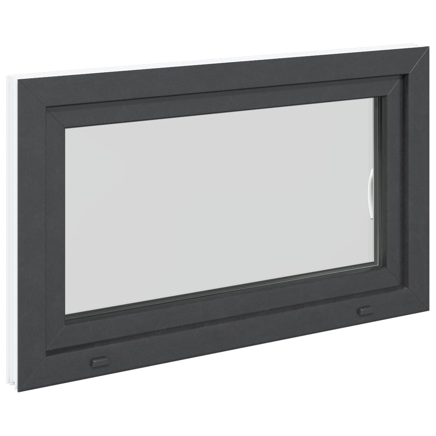 Kældervindue RISOR 100 x 60 cm PVC og glas Antracit