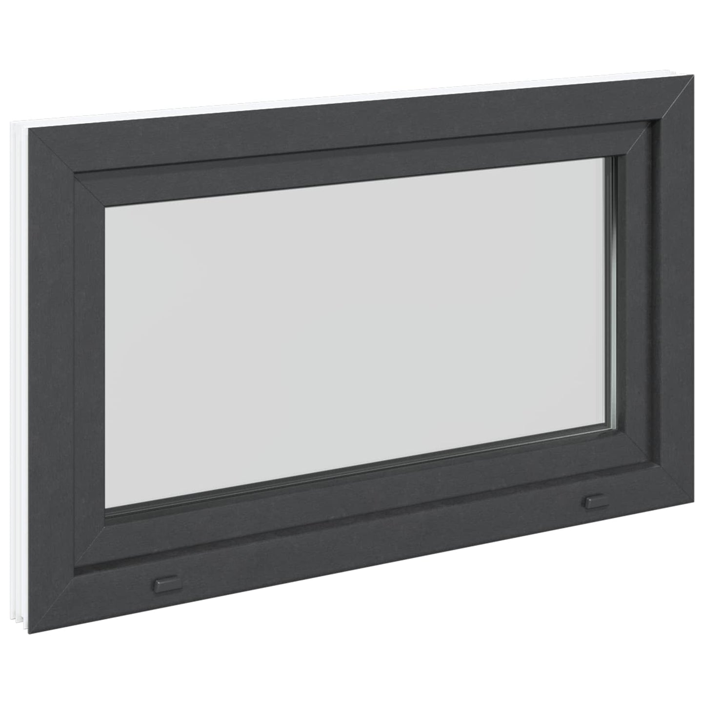 Kældervindue RISOR 100 x 60 cm PVC og glas Antracit