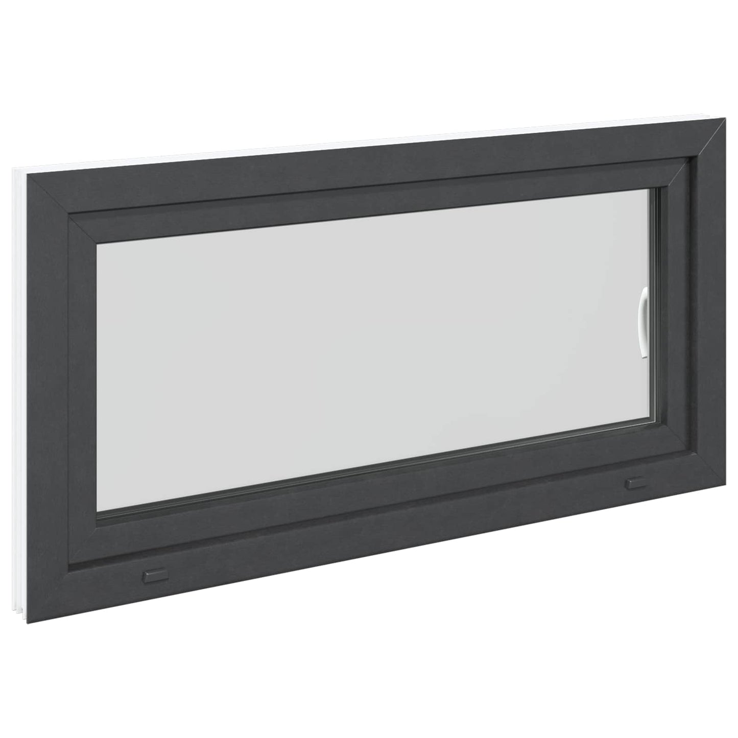 Kældervindue RISOR 120 x 60 cm PVC og glas Antracit