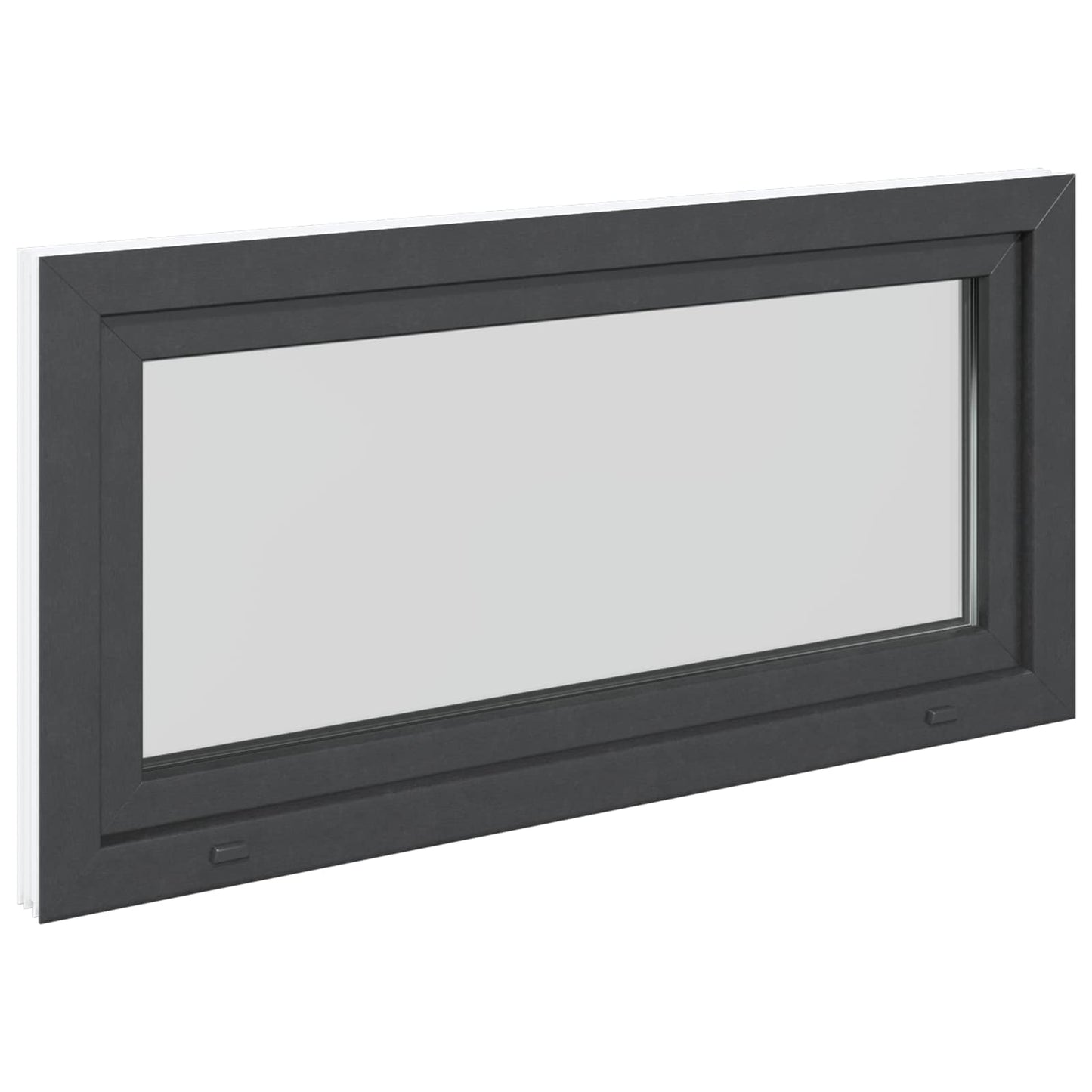 Kældervindue RISOR 120 x 60 cm PVC og glas Antracit