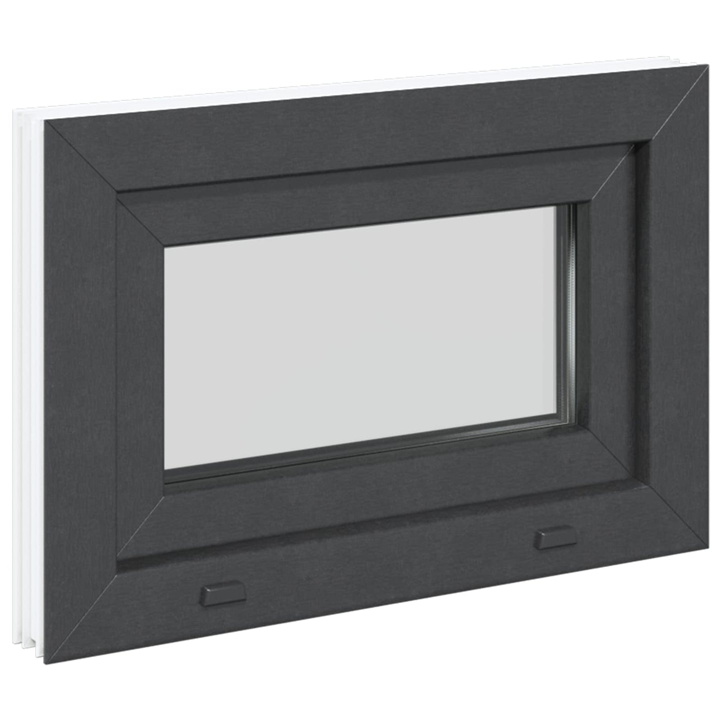 Kældervindue RISOR 60 x 40 cm PVC og glas Antracit