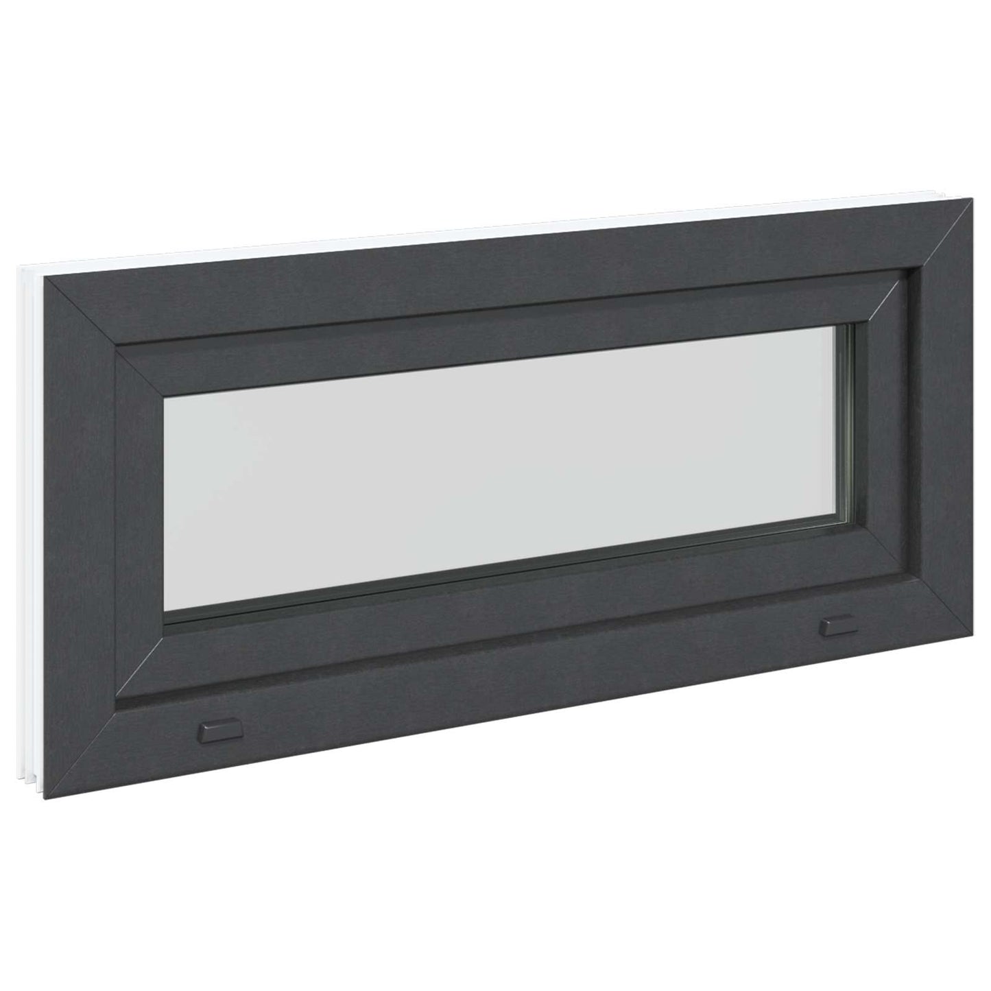 Kældervindue RISOR 90 x 40 cm PVC og glas Antracit