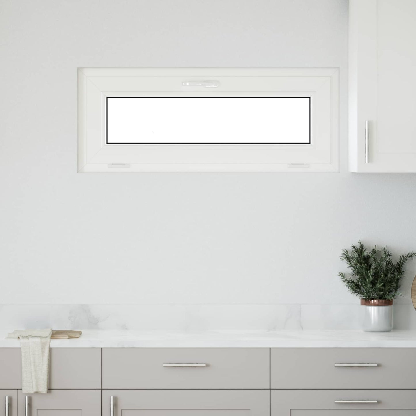 Kældervindue RISOR 100 x 40 cm PVC og glas Antracit