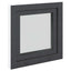 Kældervindue RISOR 50 x 50 cm PVC og glas Antracit