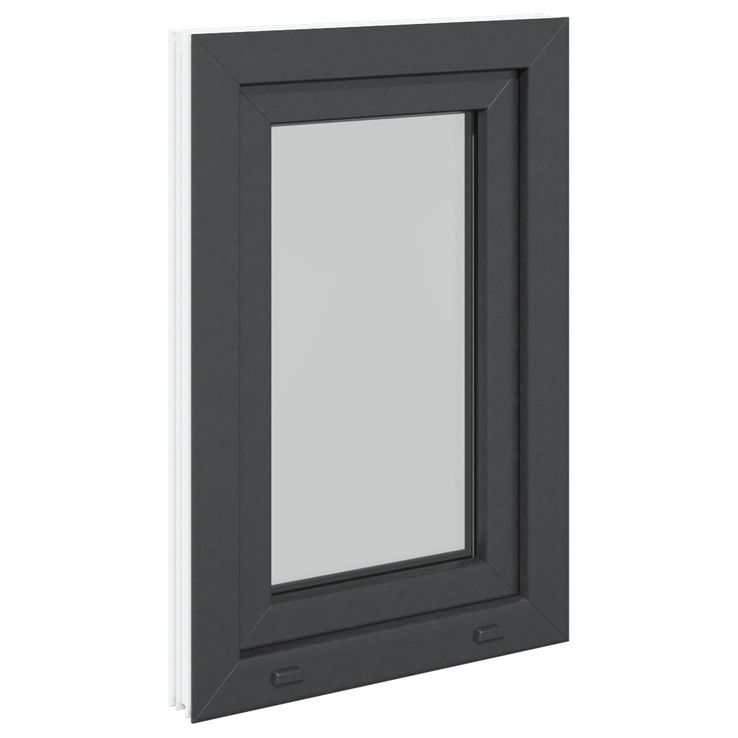 Kældervindue RISOR 50 x 75 cm PVC og glas Antracit