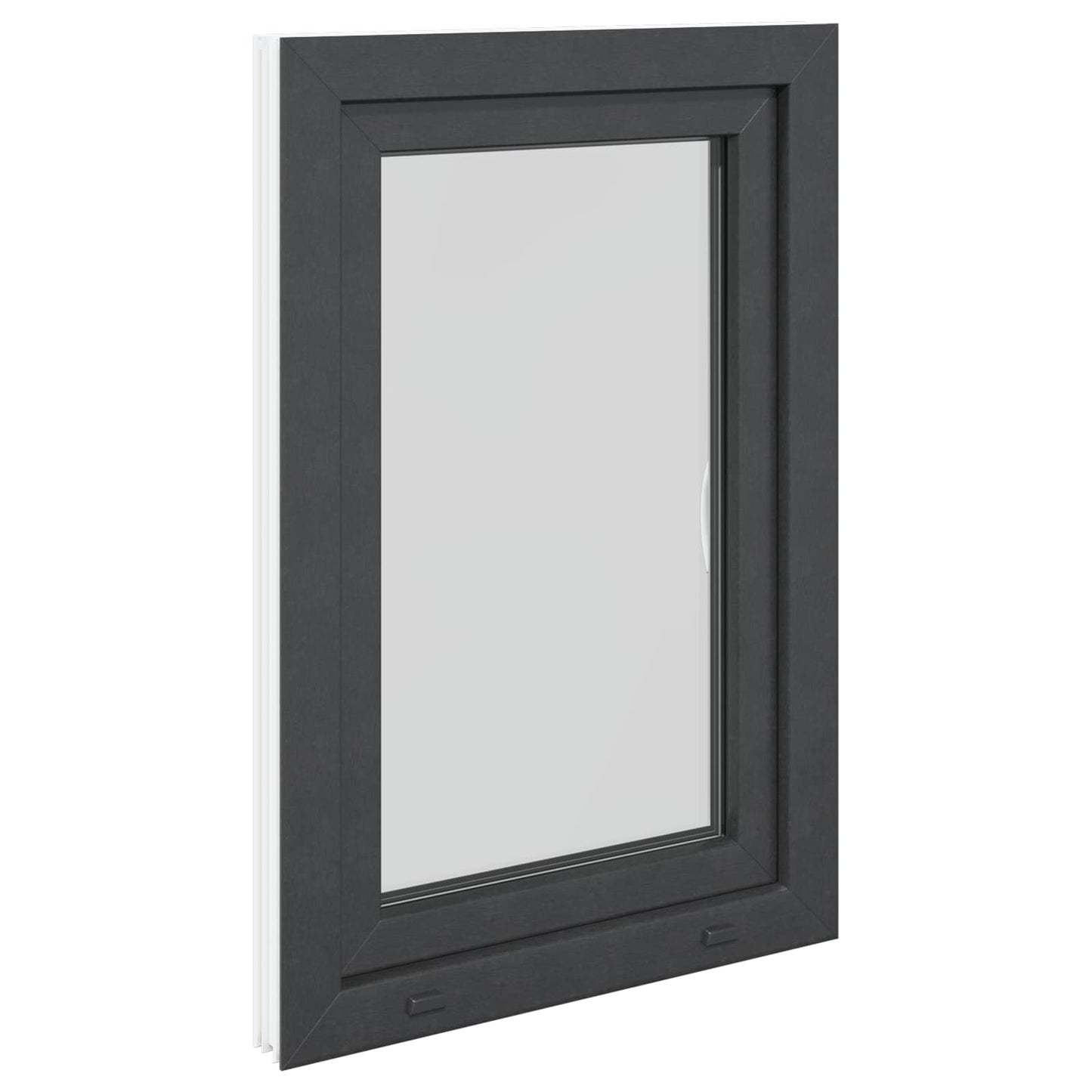 Kældervindue RISOR 60 x 80 cm PVC og glas Antracit