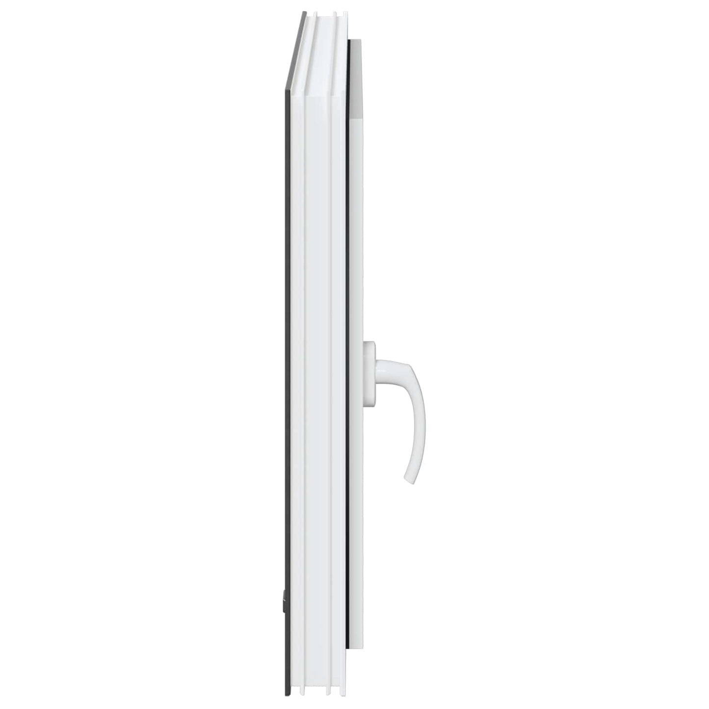 Kældervindue RISOR 80 x 60 cm PVC og glas Antracit