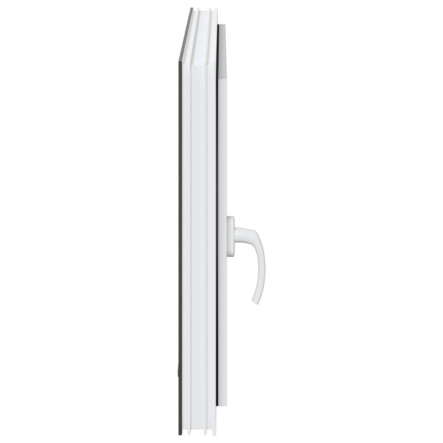 Kældervindue RISOR 80 x 70 cm PVC og glas Antracit