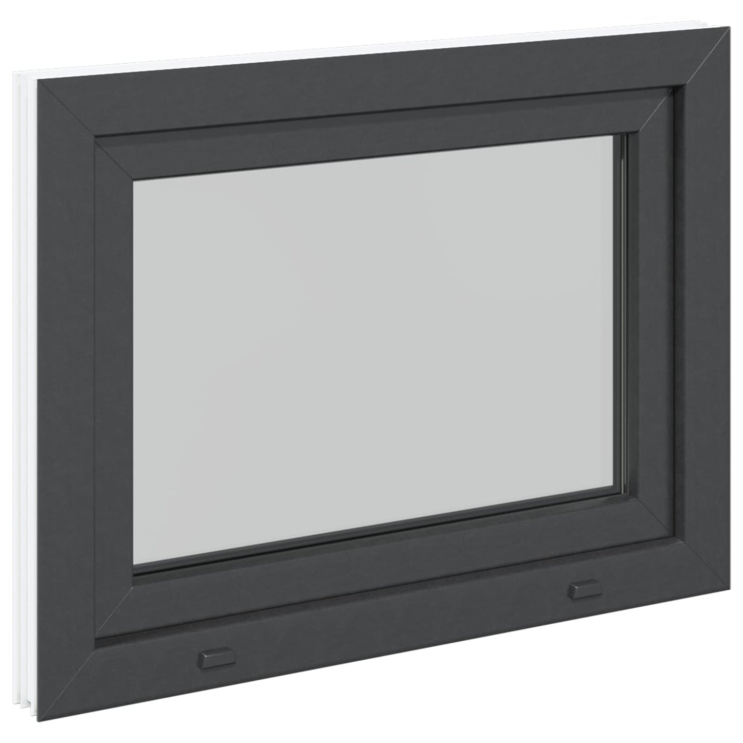 Kældervindue RISOR 90 x 70 cm PVC og glas Antracit