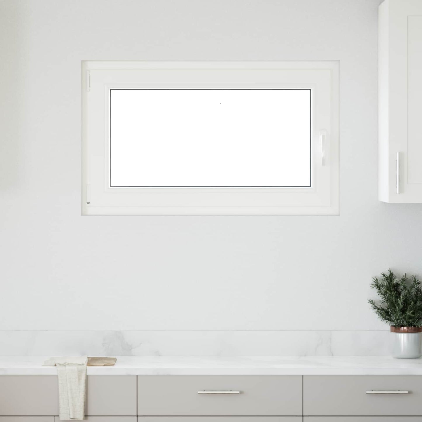 Kældervindue RISOR 100 x 70 cm PVC og glas Antracit