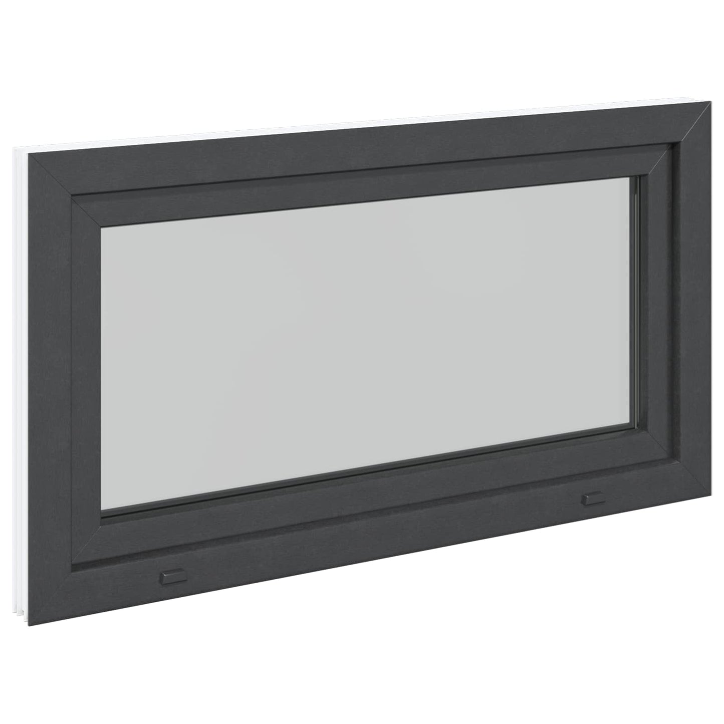Kældervindue RISOR 110 x 70 cm PVC og glas Antracit
