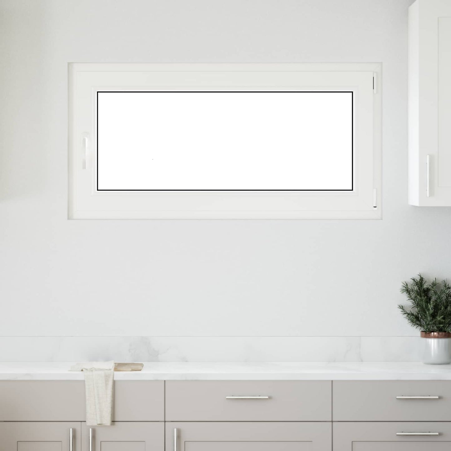 Kældervindue RISOR 120 x 60 cm PVC og glas Antracit