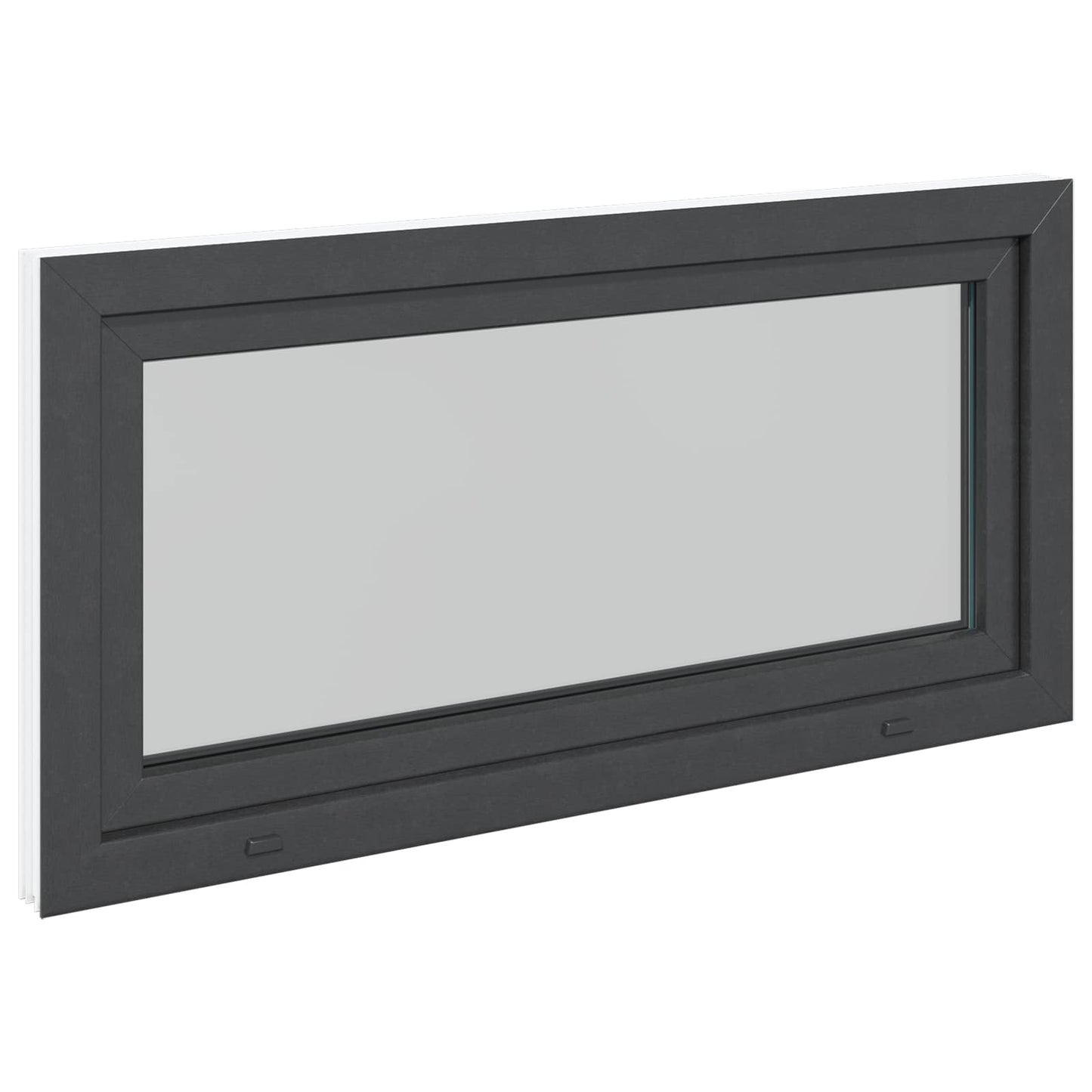 Kældervindue RISOR 120 x 60 cm PVC og glas Antracit