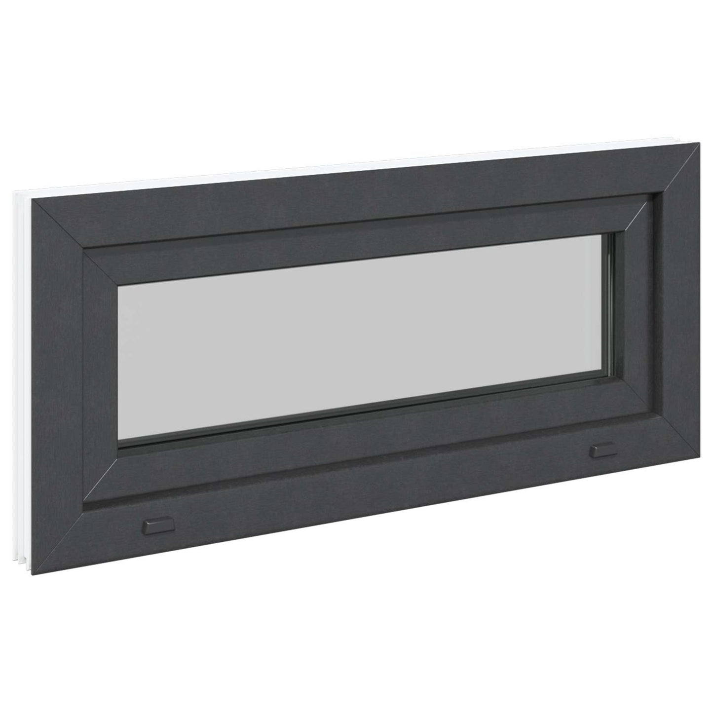 Kældervindue RISOR 90 x 40 cm PVC og glas Antracit