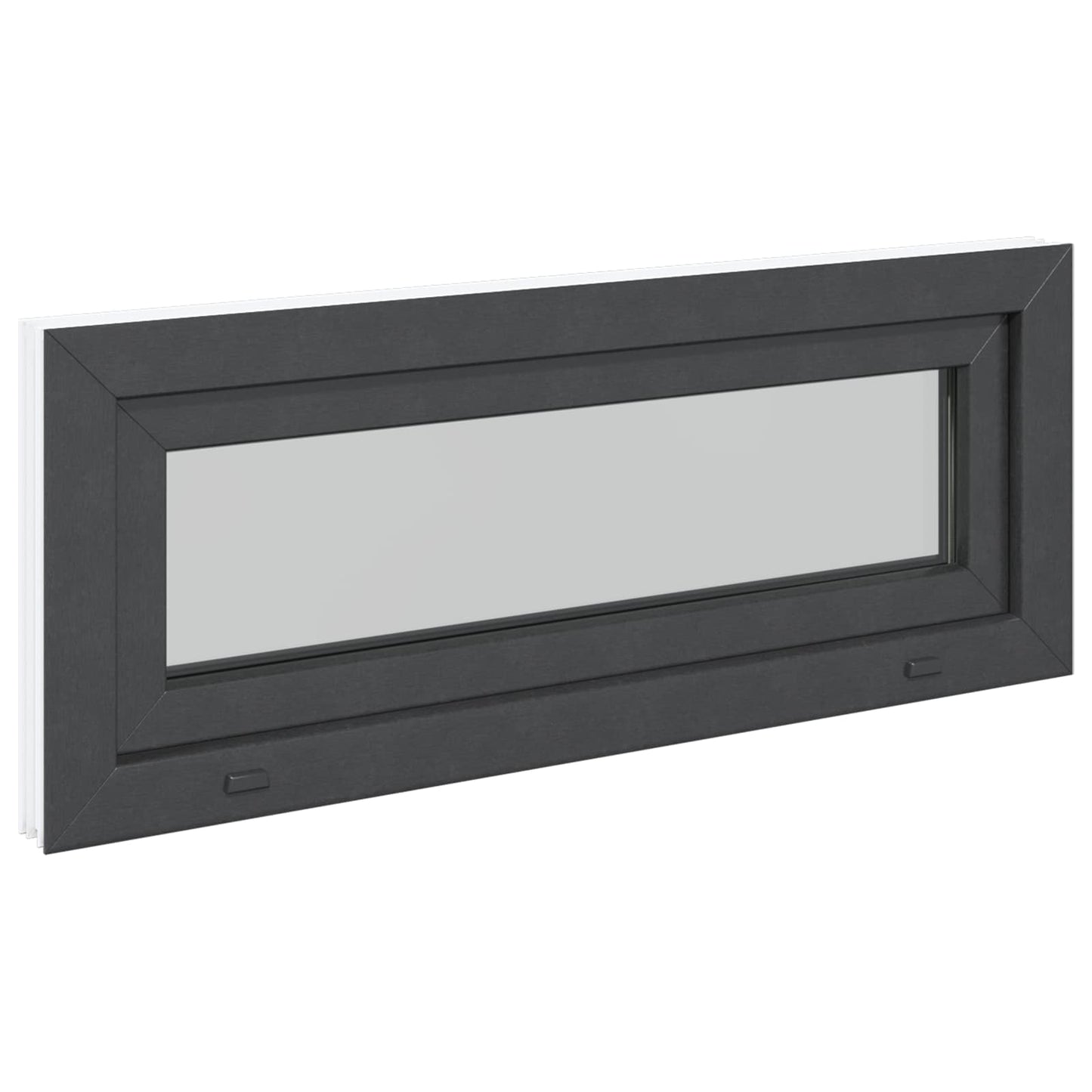 Kældervindue RISOR 100 x 40 cm PVC og glas Antracit