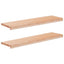 Trappetrin 2 stk. 100 x 30 x 2 cm Naturfarvet Solid bøg
